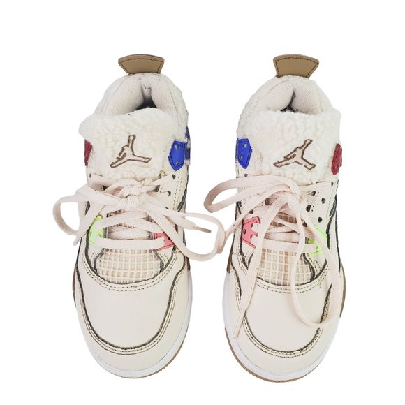Jordan 4 Retro “Where the Wild Things Are” Pearl White/Dark Driftwood, Sz 13C - Picture 5 of 12